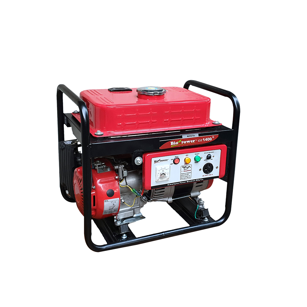 1.2 KVA light weight Portable smart Generator, Petrol Run Recoil Start, Model GE-1400R with LPG